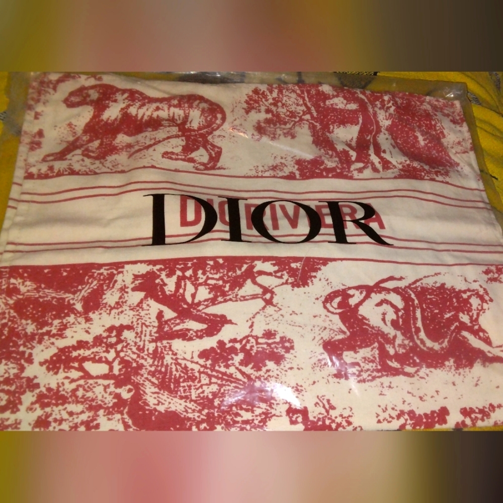 Christian Dior straw tote authentic